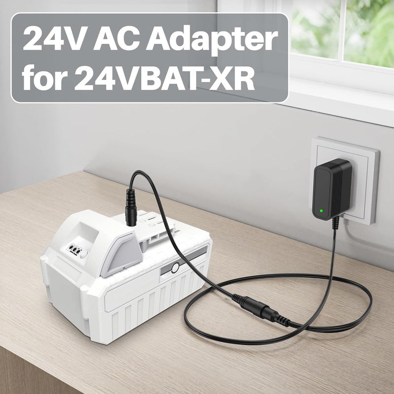 XHUCHINMAL شاحن بطارية ليثيوم أيون 24 فولت لبطاريات Snow Joe iBAT24 24VBAT Series 24VBAT-LTE 24VBAT-LT 24VBAT-XR iBAT24-LTE iBAT24-LT iBAT24-XR جميع نماذج بطاريات iON - Image 4